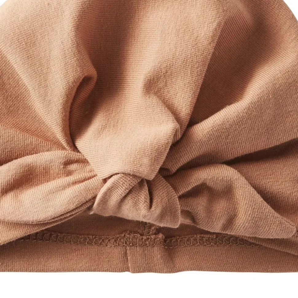 Bonnet naissance forme turban - cassonade