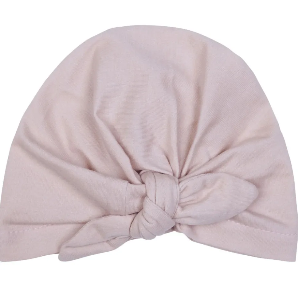 Bonnet naissance forme turban - nude
