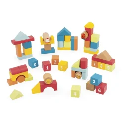 Boîte de 56 pièces en bois de construction ferme
