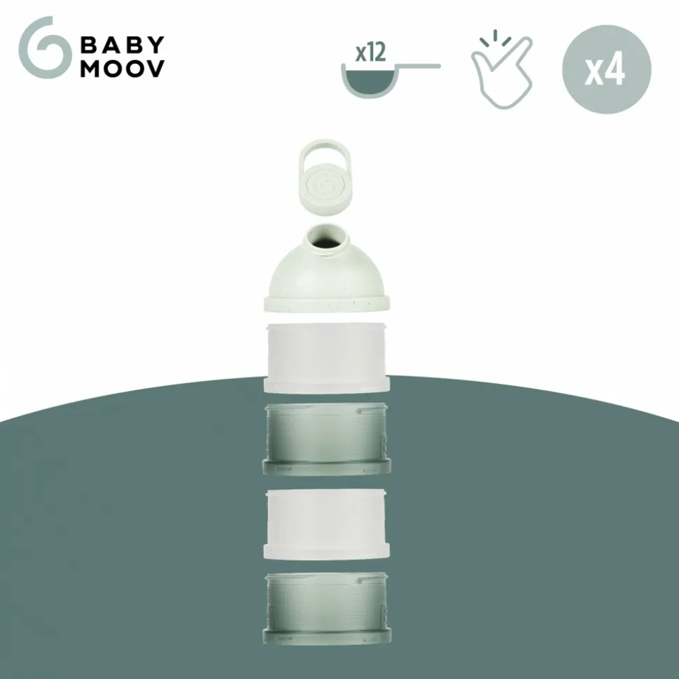 Boîte doseuse babydose ergonomique vert