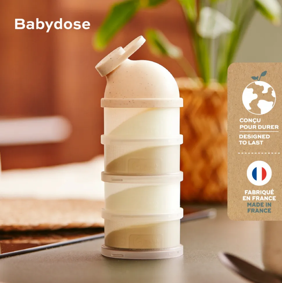 Boîte doseuse babydose ergonomique beige