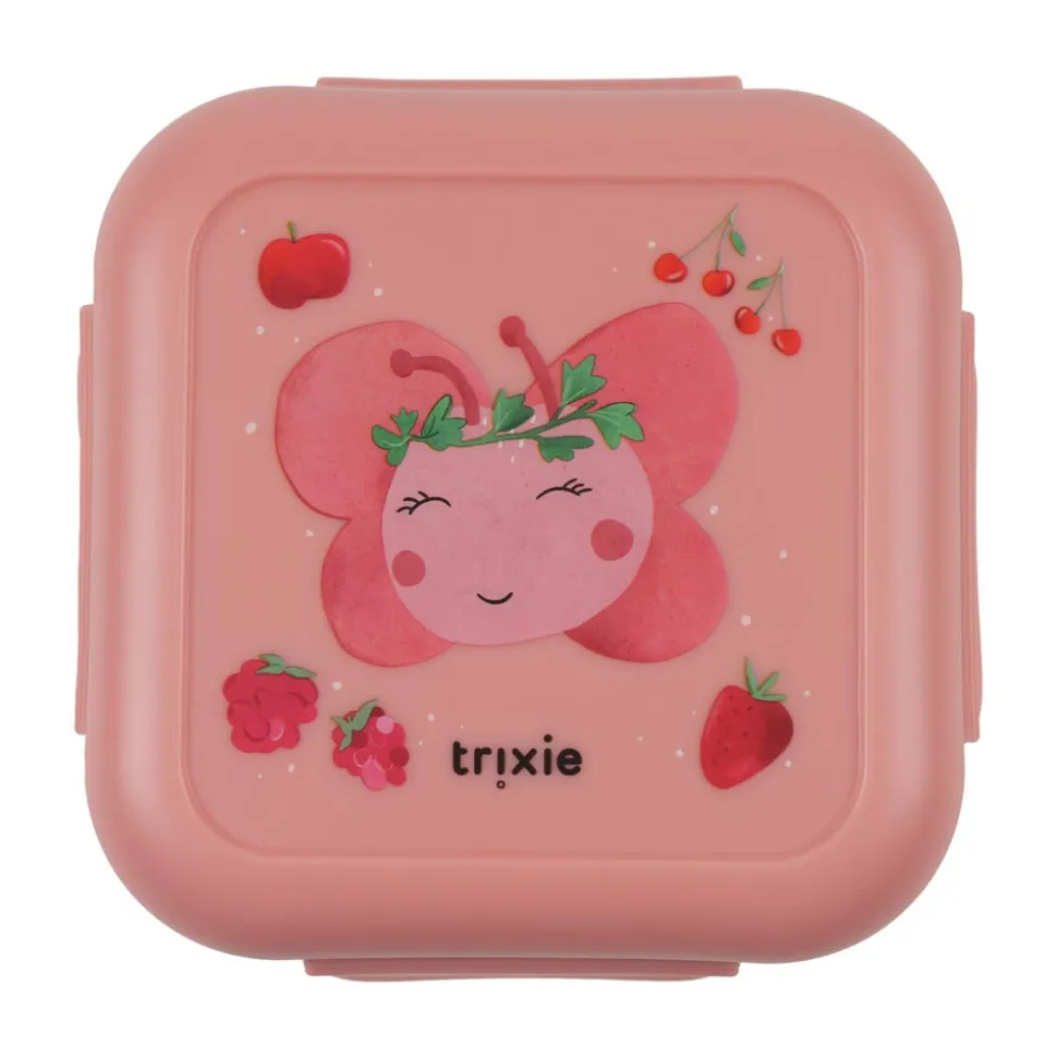 Boîte à goûter avec clips carrée - fruit fairy mrs. butterfly
