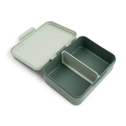 Boîte à goûter avec séparateur tiny trails vert