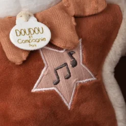 Boîte à musique doudou 16 cm mina la renarde