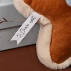 Boîte à musique doudou 16 cm timo le renard