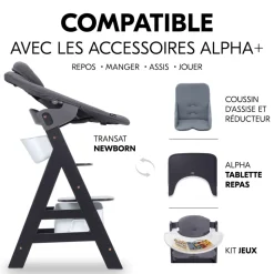 Boîtes de rangement pour chaise haute alpha+