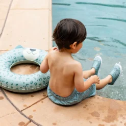 Bouée animale léopard vert 55 cm