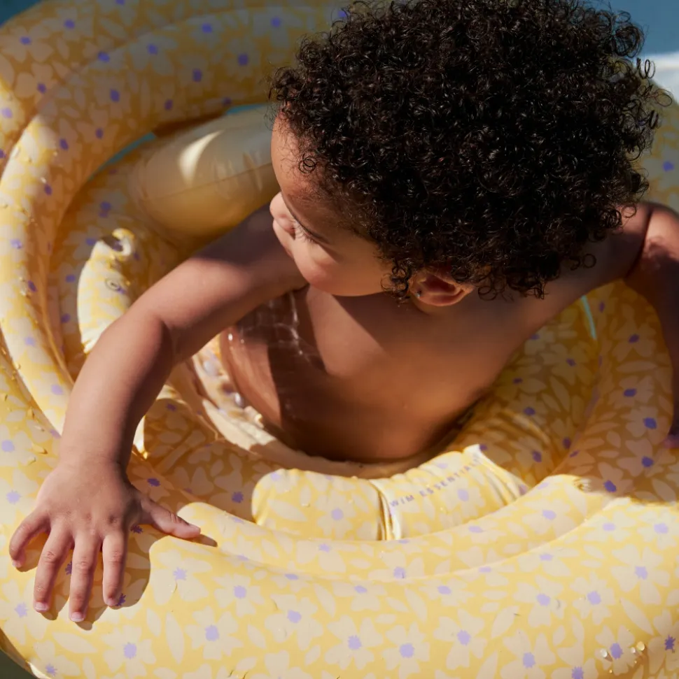 Bouée bébé fleurs jaunes 0-1 an