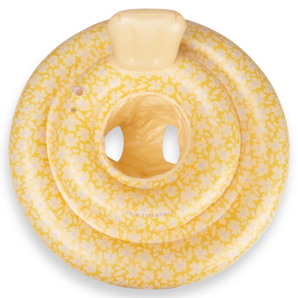Bouée bébé fleurs jaunes 0-1 an