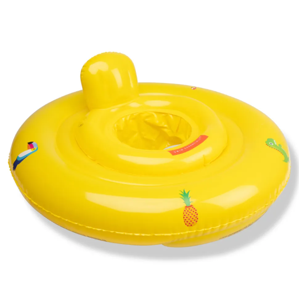 Bouée bébé jaune safari 0-1 an
