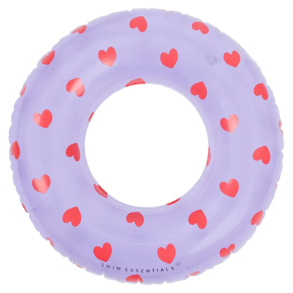 Bouée cœur lila ø 55 cm