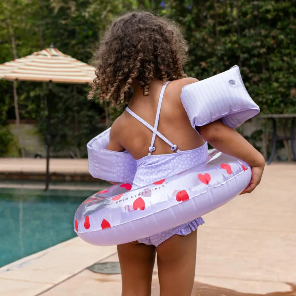 Bouée cœur lila ø 55 cm