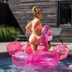 Bouée flamant rose gonflable 150 cm