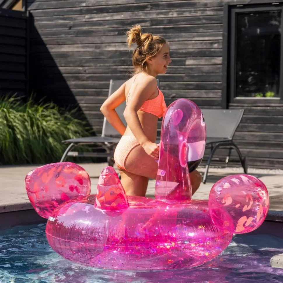 Bouée flamant rose gonflable 150 cm