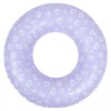 Bouée gonflable 90 cm léopard lila