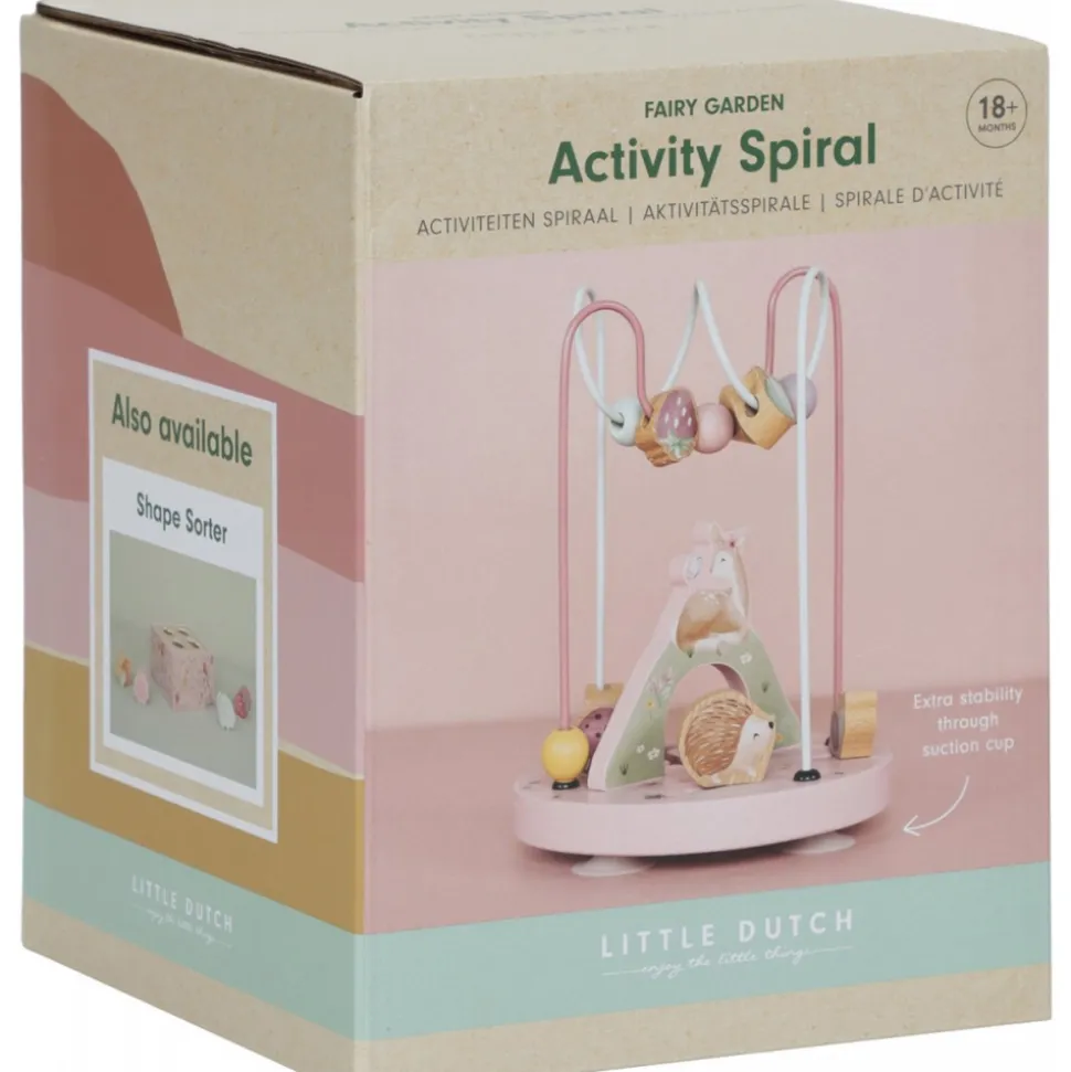 Boulier spirale faon en bois fsc - fairy garden