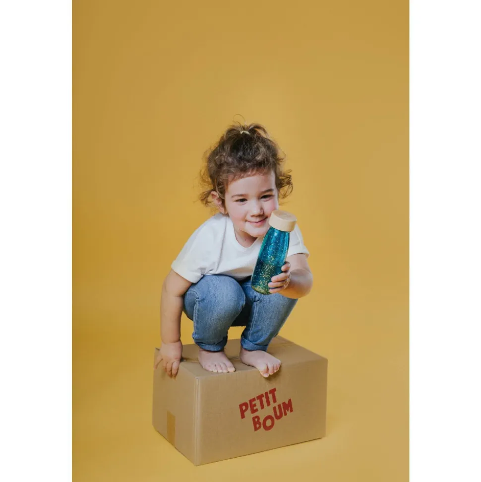 Bouteille sensorielle float turquoise
