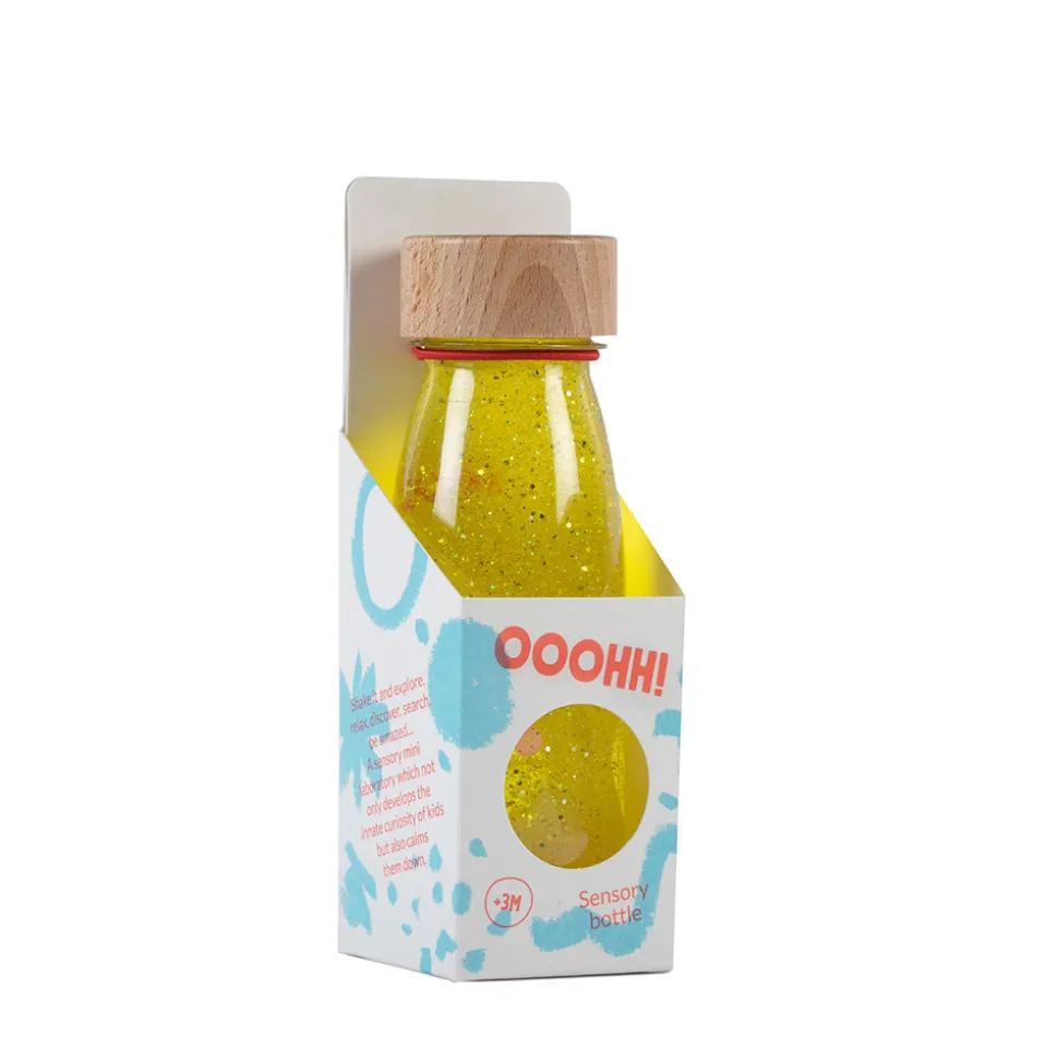 Bouteille sensorielle float jaune
