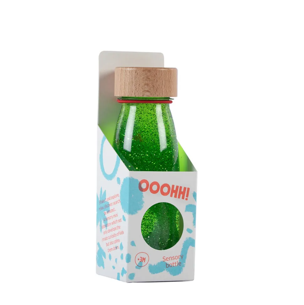 Bouteille sensorielle float verte