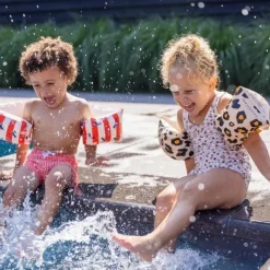 Brassards piscine enfant 2-6 ans - léopard beige