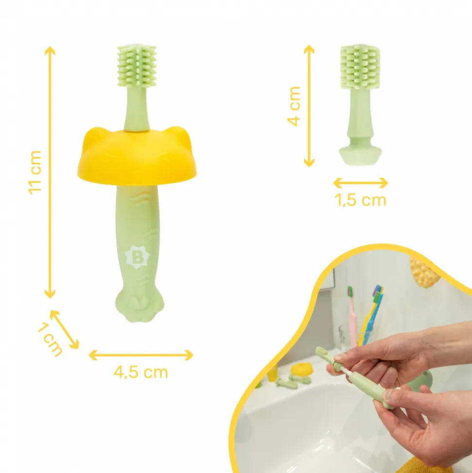 Brosse à dents évolutive en silicone