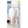 Brosse et peigne rose