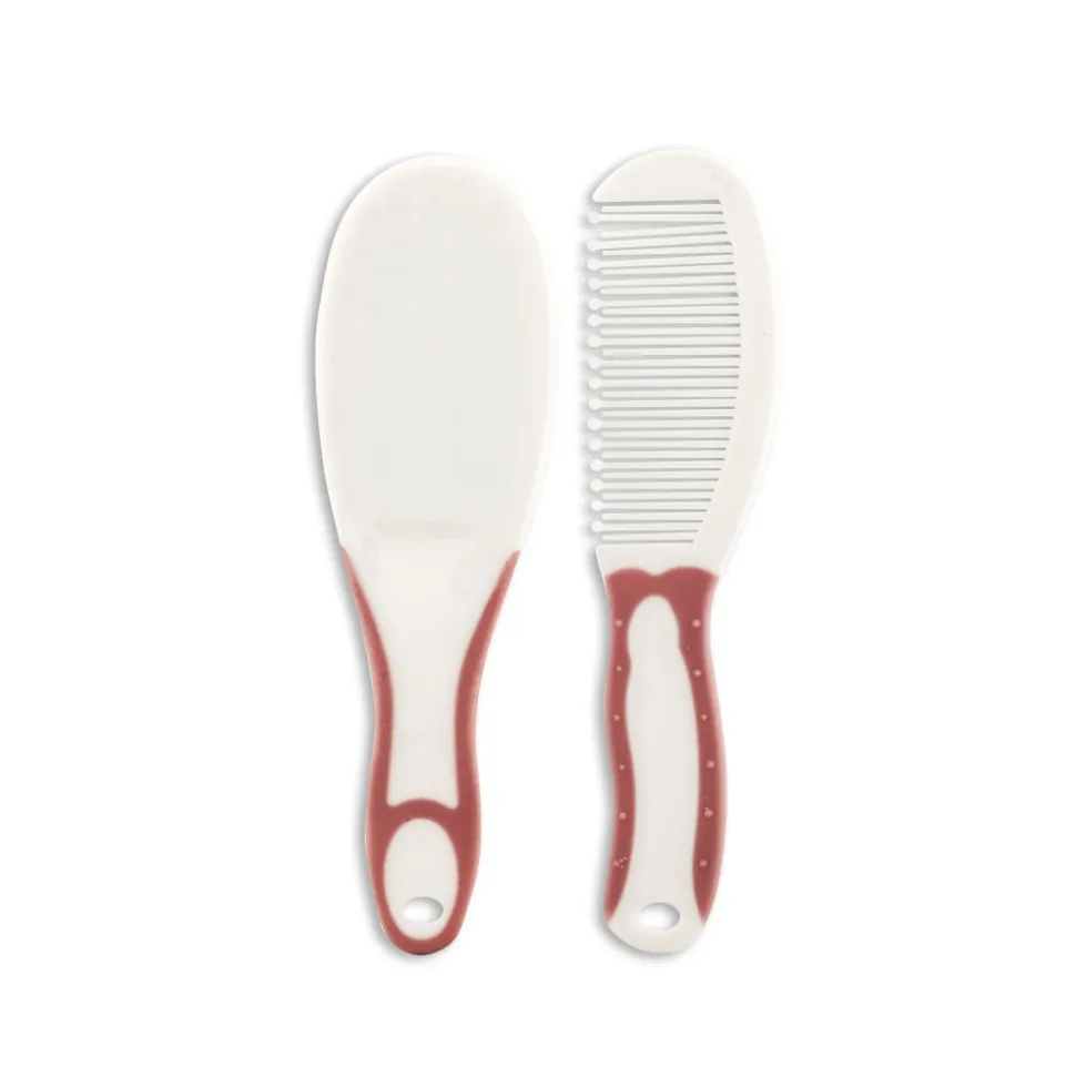 Brosse et peigne rose