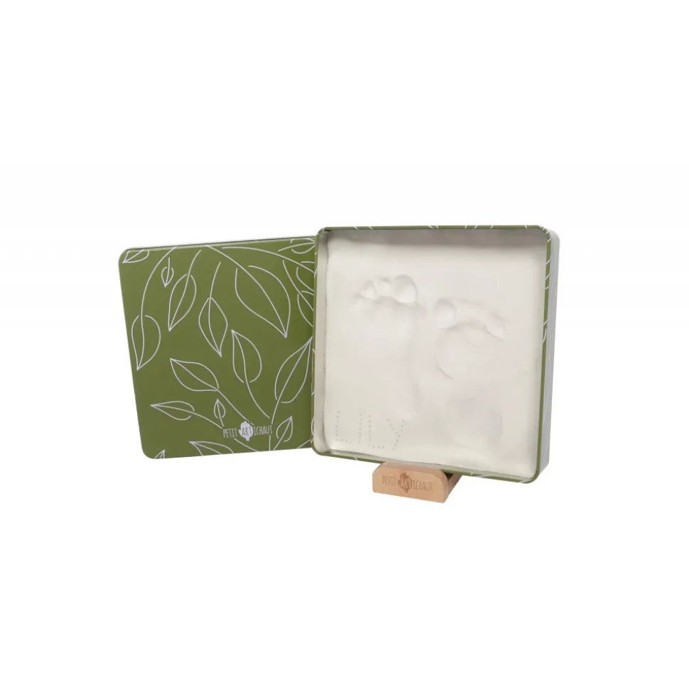 Cadre empreinte baby box carrée olive tree
