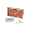 Cadre 2 empreintes avec photo rainbow terracotta