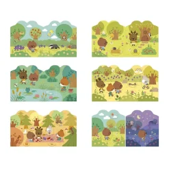 Cahier de stickers pour enfants la forêt