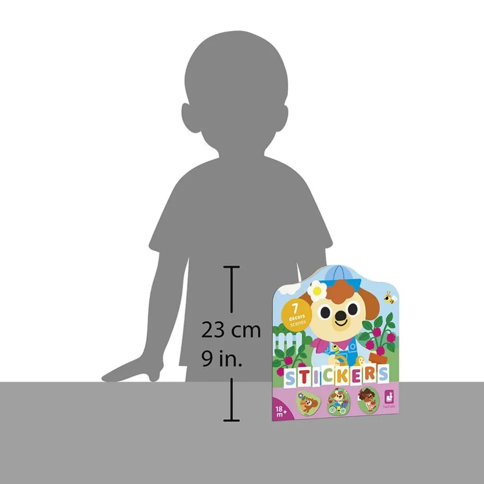 Cahier de stickers pour enfants le jardin