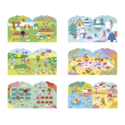 Cahier de stickers pour enfants la campagne