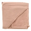 Cape de bain avec gant - bambou & gaze - mix&match