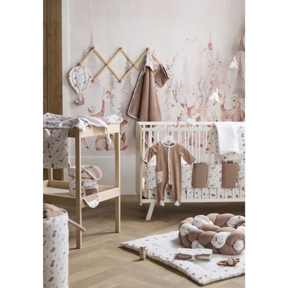 Cape de bain bambou avec gant - cosy forest