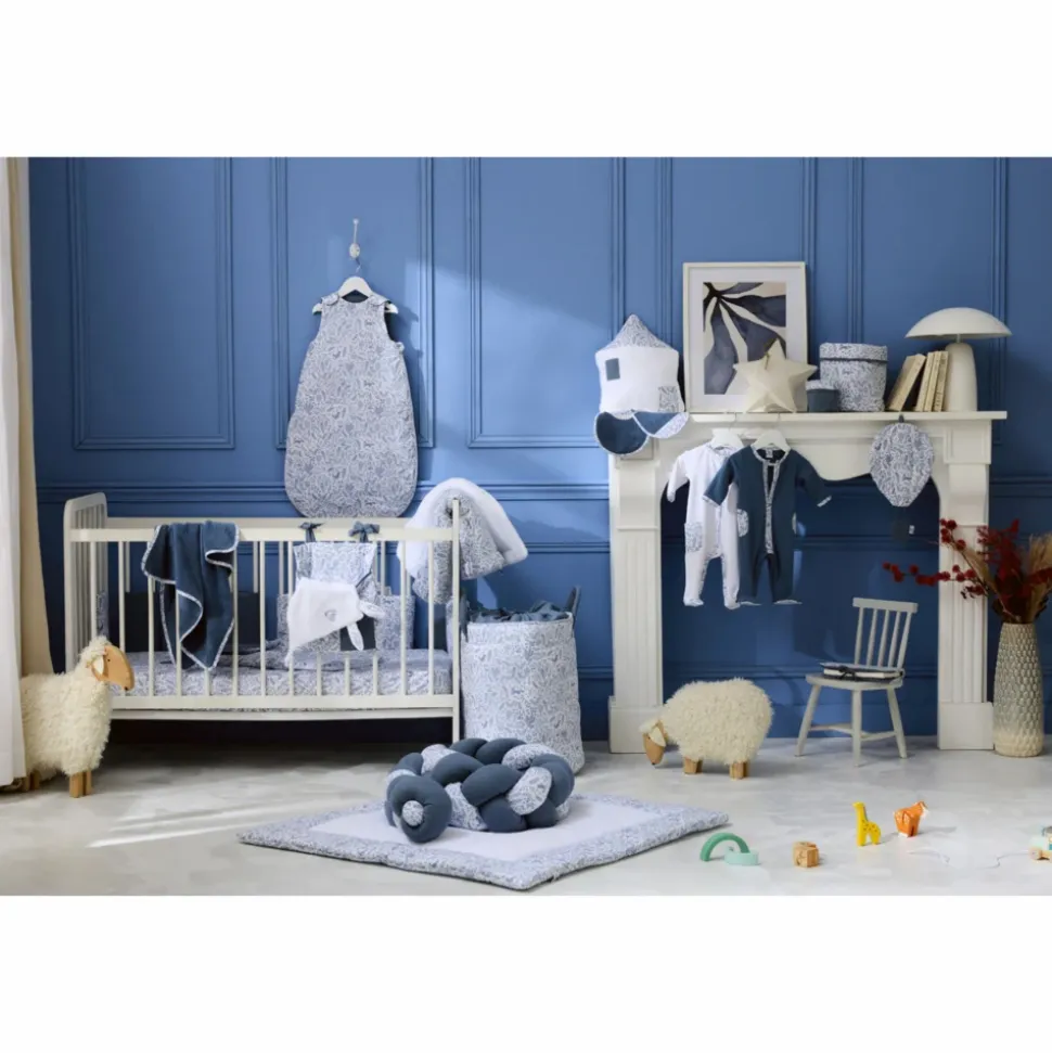 Cape de bain bébé avec gant de toilette forêt enchantée