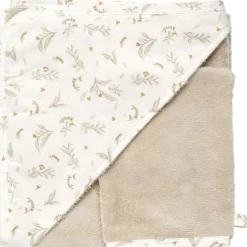 Cape de bain bébé avec gant de toilette daydream - biscuit