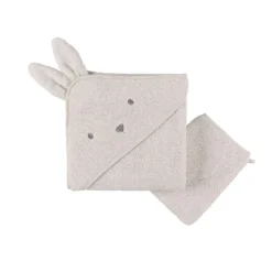 Cape de bain bébé - moka