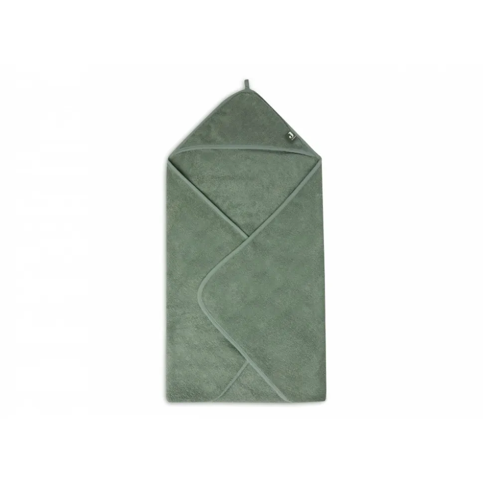 Cape de bain bébé éponge 75x75 cm ash green