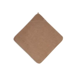 Cape de bain bébé éponge 75x75 cm biscuit