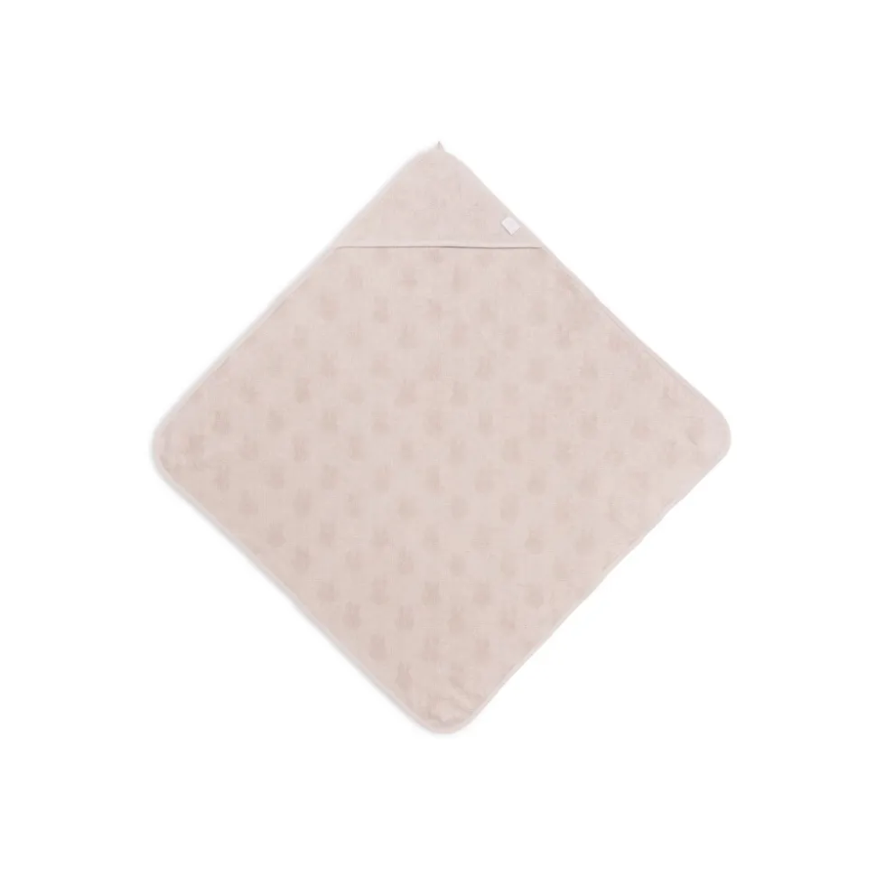 Cape de bain bébé éponge 75x75 cm miffy nougat