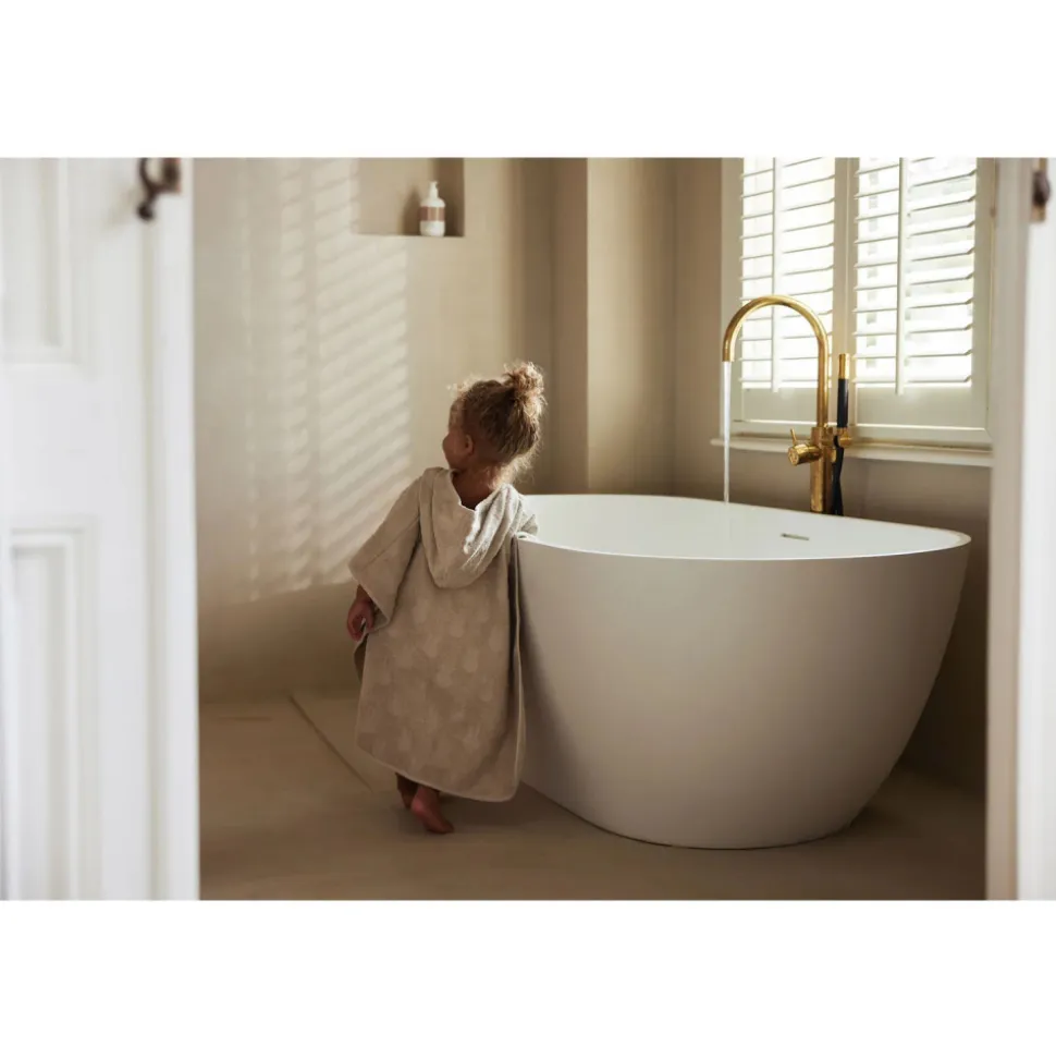 Cape de bain bébé éponge 75x75 cm miffy nougat