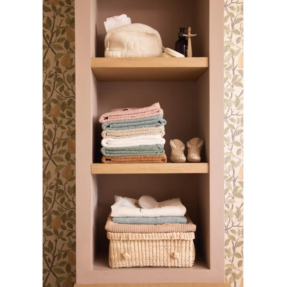 Cape de bain bébé éponge 75x75 cm sea green