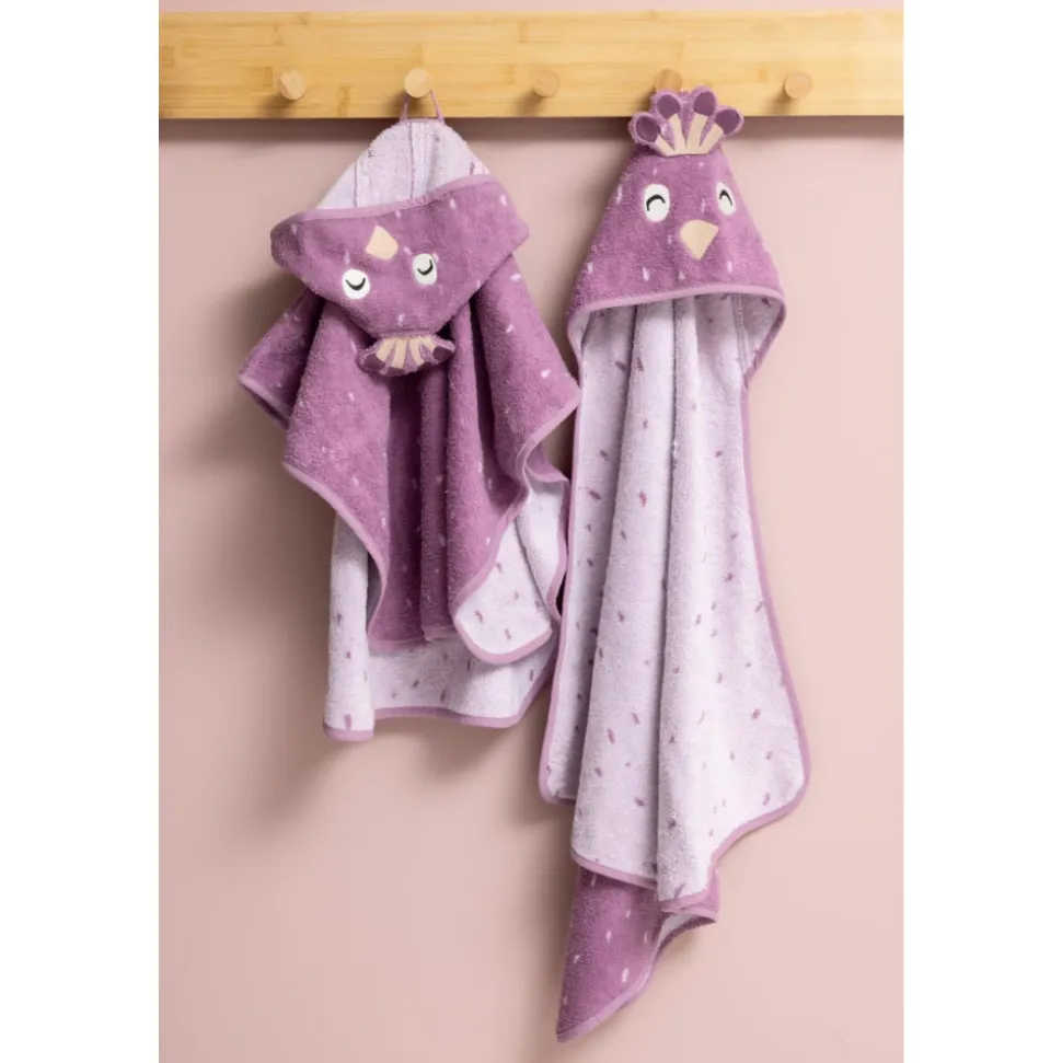 Cape de bain bébé 75x75cm - mrs. peacock