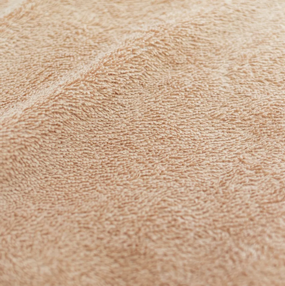 Cape de bain bébé 75x75 cm terry beige