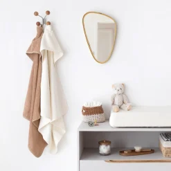 Cape de bain bébé 75x75 cm terry beige