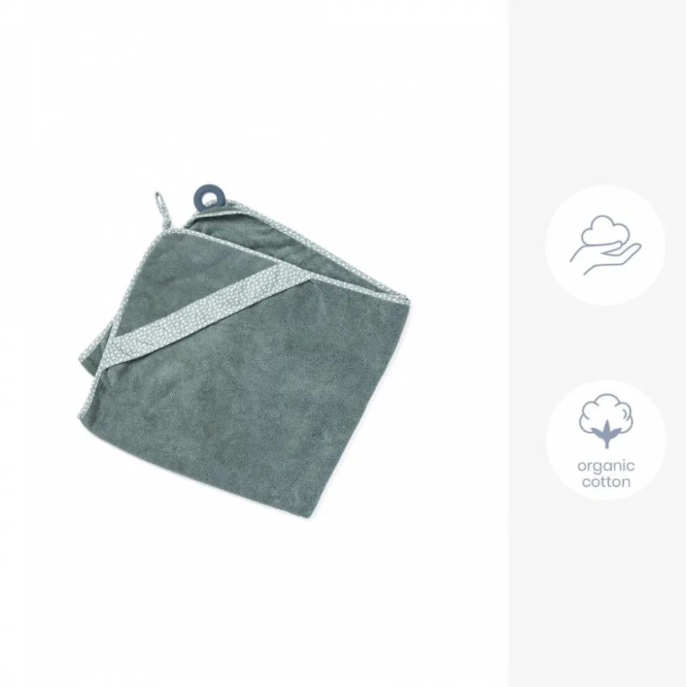 Cape de bain dry'n play green