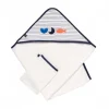 Cape de bain et gant de toilette baby sailor