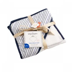 Cape de bain et gant de toilette baby sailor