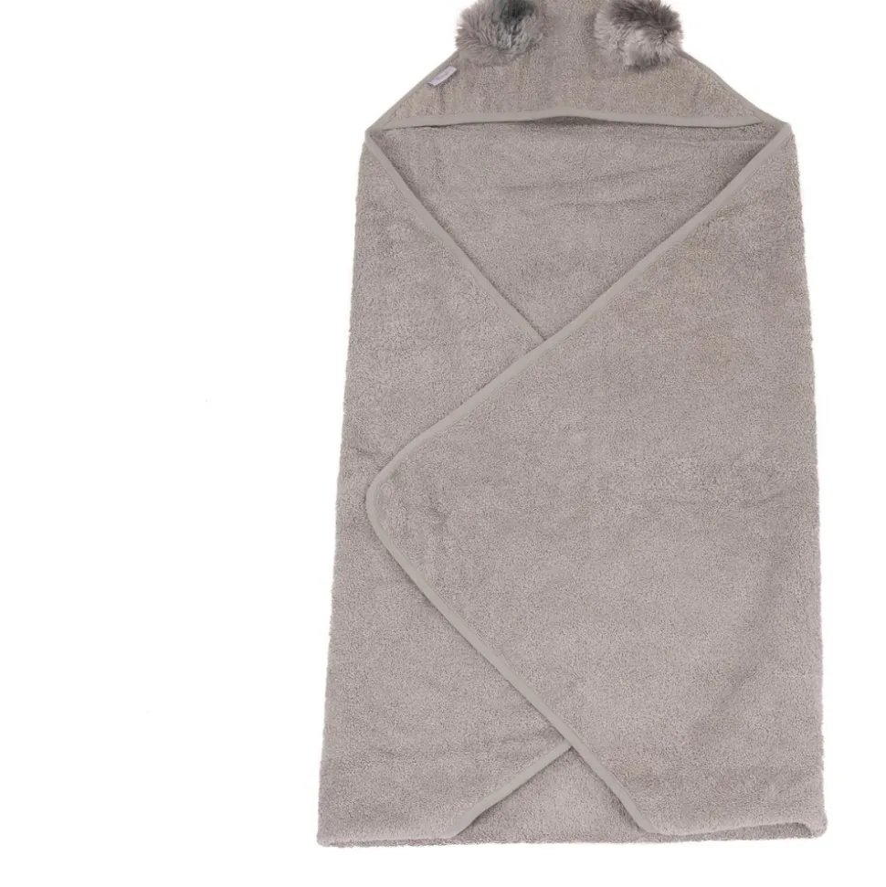 Cape de bain koala gris - eco eponge