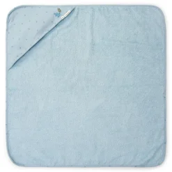 Cape de bain - pure denim blue - 100 x 100 cm